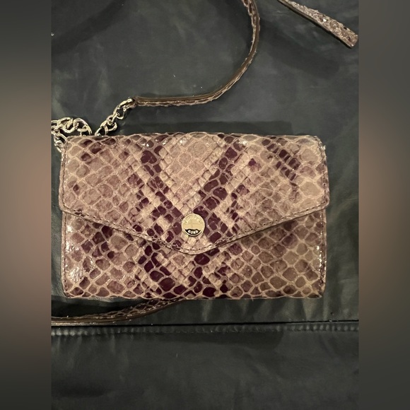 Michael Kors Python Embossed Crossbody Wallet - Picture 4 of 7